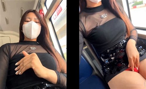 Em gái nghịch sextoy phô dâm trên xe buýt Hà Nội